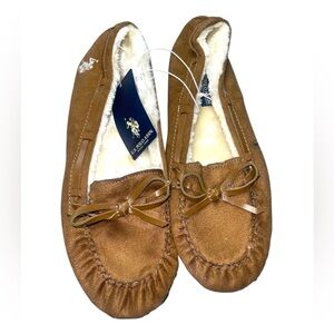 U.S. Polo Assn. Tan Kids Moccasins